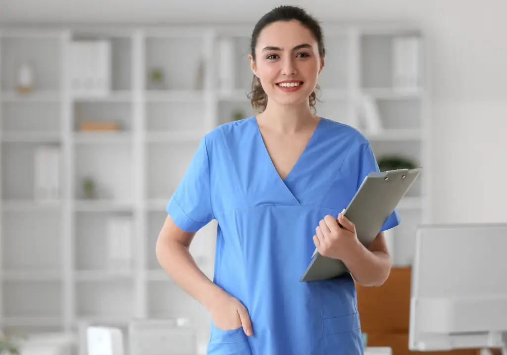 Medical Office Assistant organizing appointments and supporting patients in a healthcare office.